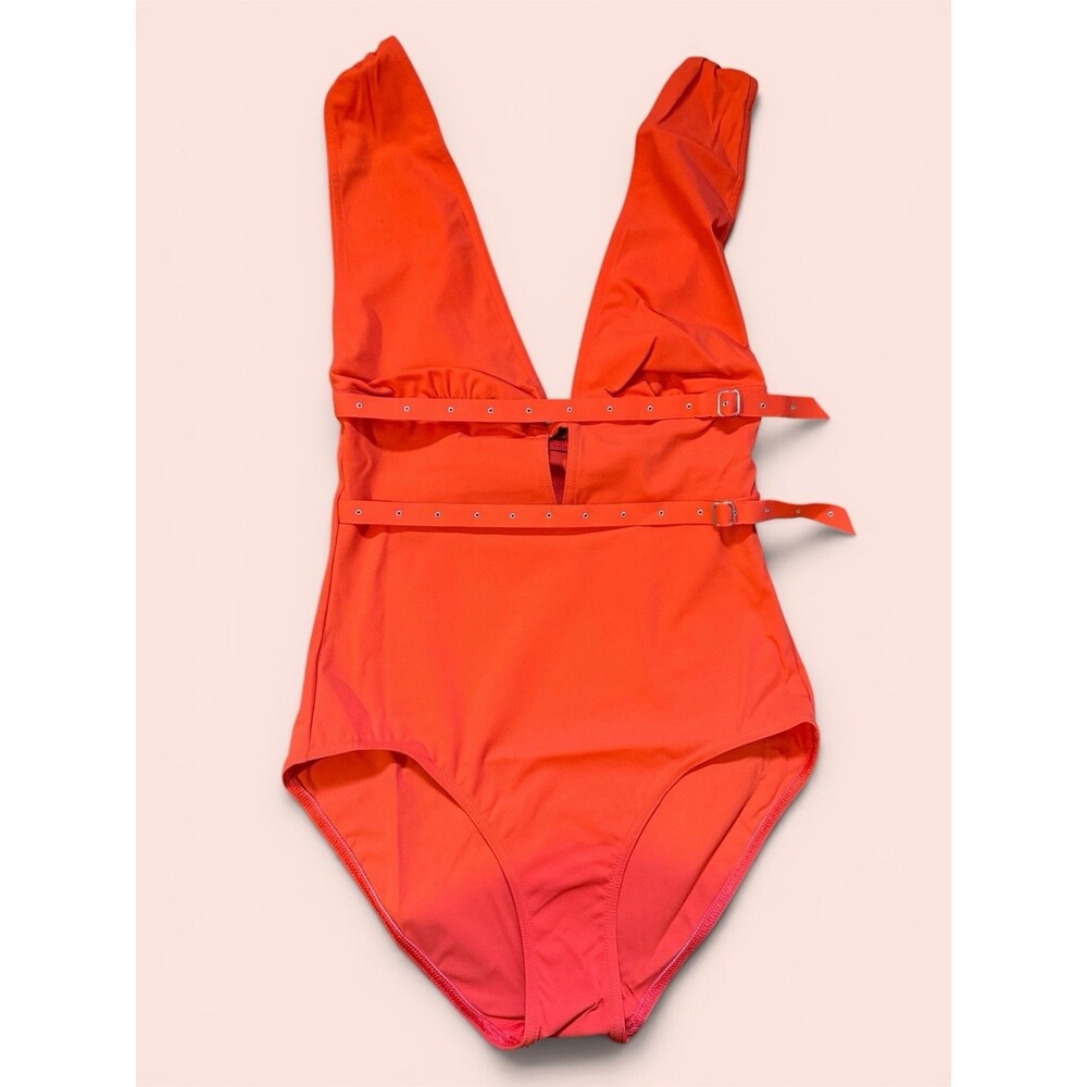 Maison Lejaby Women's Orange Clous Uni One Piece, Small